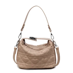 Designer Free Shipping 2026 New Trendy Diamond Grid Bucket Bag Light Luxury And Fashionable Handbag For Woman