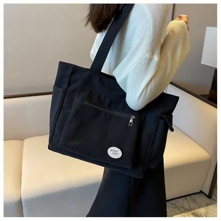 College Student Commuter Large Capacity Women 2026 New Canvas Shoulder Tote Bag - Image 11