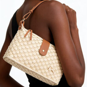 Women’s Stylish Woven Crossbody Bag – Boho Chic Shoulder Purse For Everyday Travel, Lightweight & Spacious