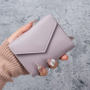 New Trendy Women’s Wallet Short Thin Student Korean Cute Mini Simple Card Holder For Women