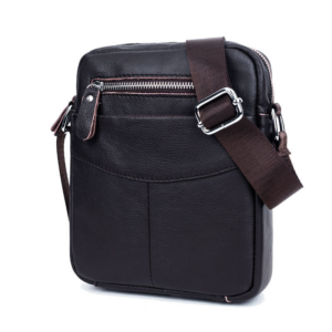 Niu Captain Men’s Top Layer Cowhide Business Casual One shoulder Crossbody Portable Mobile Phone Cashier Sports Small