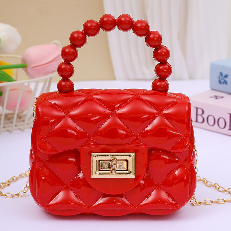 2026 New Women's Shoulder Fashion Pearl Chain Crossbody Handbag Mini Jelly Bag - Image 7
