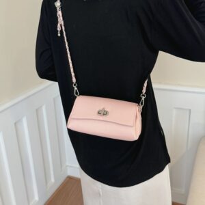 Textured Shoulder Women, 2026 New Fashion Versatile Soft Leather Chain Bag, Stylish Small Phone Bag For Girls