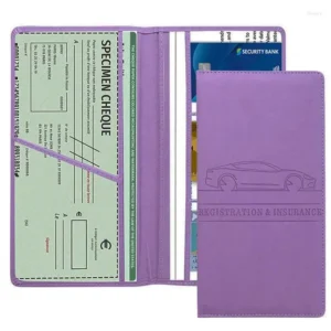 Card Holders Car Registration Insurance Holder Driving License Cover Leather Auto Documents Drivers Storage Bag