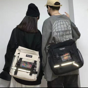 Premium Canvas Bag For Women, Crossbody INS Style, Large Capacity, College Student Class Handbag, Shoulder Bag, Men’s