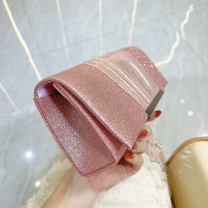 New Clutch Sequin Pleated Women’s Evening Flap Luxurious Shoulder Crossbody Bag