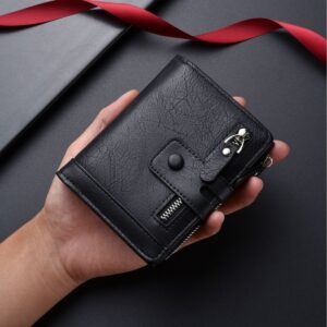 New Men’s Zipper Card Multi-card Casual Large Capacity Multi-function Wallet Change Bag