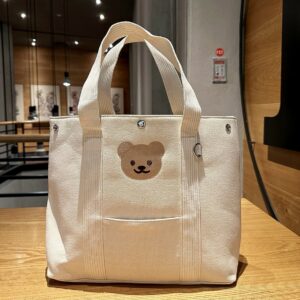 ladies Handbags Large Capacity Mother And Baby Mummy Canvas Handbag Stroller Hanging Tote Bag