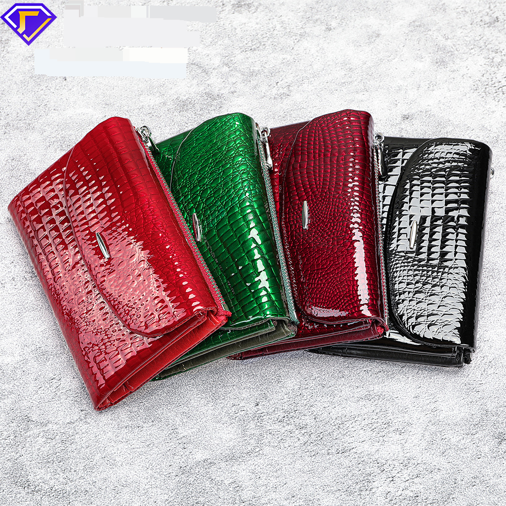 New Women High End Short Genuine Leather Stall Supply Wallet Fashion Coin Purse
