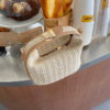 Beige woven bag