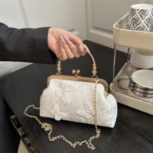 2026 Summer New National Style Chinese Butterfly Handbag Simple And Sweet Fashion Cheongsam Chain Shoulder Messenger Bag