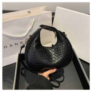French Luxury 2026 Fashionable, Simple, Casual, And Fashionable New Moon Retro Handheld One Shoulder Crossbody Bag For