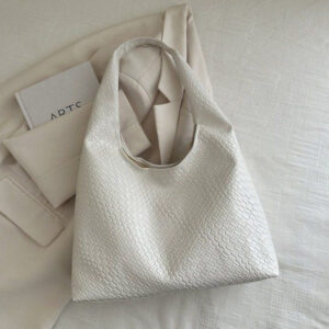 Versatile Commuting Summer Style, New Leather Women’s Fashionable Handbag, Stylish Shoulder Simple Tote Bag, Trendy