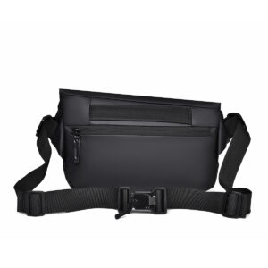 New trendy men’s motorcycle crossbody bag, anti splash multi-functional chest bag