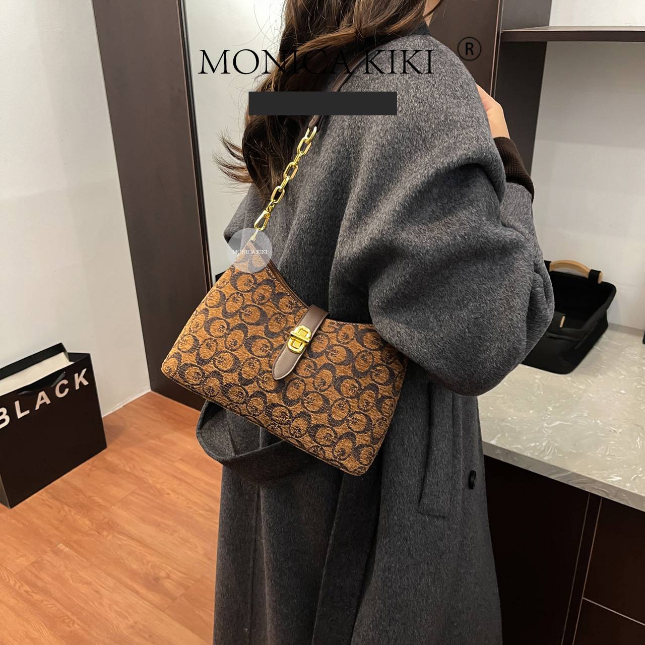 Women's Crossbody Bag Drawstring Handbag High-End Fashion Winter Style New Design - Image 4