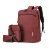 Red [Computer bag three-piece