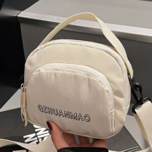 Trendy Small For Women 2026 New Fashion Crossbody Versatile Shoulder Simple Casual Commuting Canvas Bag