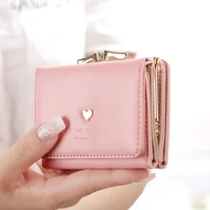 Free Shipping Designer New Women’s Short Coin Purse Korean Style Female Student Mini Cute Foldable Small Wallet