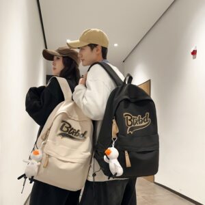 Luggage & Bags for junior senior high school students, style large capacity men and women personality casual contrast