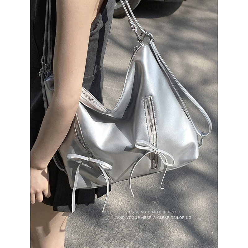 Bowknot Backpack For Women 2026 New Fashion Korean Tote Large Capacity Shoulder Bag - Image 9