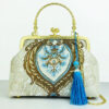 Rococo-brown + blue tassels