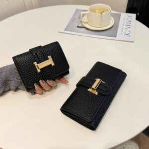 Handheld Wallet For Women, Long Large Capacity, Multiple Card Slots, Simple Short Style, High-end Fashion, New