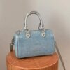 Blue with silver
