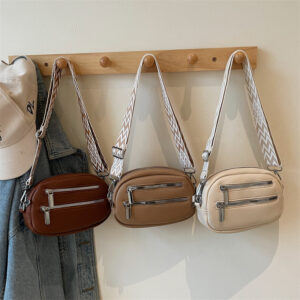Women’s Bags Autumn And Winter New Retro Double Zipper Waist Street Crossbody Trend Women’s Shoulder Bag Advanced