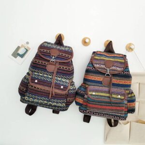 Boho Mandala Ethnic Bohemian Backpack Purse For Women Anti Theft Fashion Back Pack Shoulder Bag