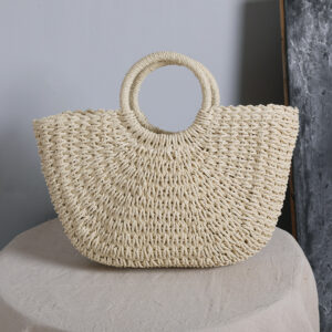 Taschentrends 2026 New Fashion Simple Retro Straw Popular Large Capacity Beach Vacation Travel Shoulder Bag for Women