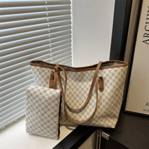 Large Capacity Single Shoulder For Women Commuting Personality Tote New Style Mother-Daughter Trendy Texture Women’s Bag