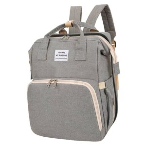 Women’s Bags Multifunctional Folding Bed Integrated Mother And Baby Oxford Cloth Backpack Portable Mommy Bag Large