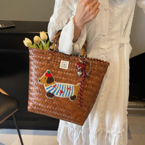 2026 New Handmade Straw For Women, Large Capacity Versatile Handheld Bask, Fashionable And Textured Commuting
