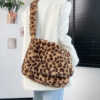 Dotted leopard print flap