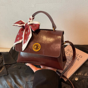 2026 Winter New Trendy Cute Fresh Fashionable Casual Handbag Single Shoulder Silk Scarf Crossbody Women’s Bag