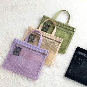 2026 Mesh Makeup Toiletry Storage Bags Handbags Portable Travel Washing Body Shower Tools Hanging Cosmetic Organizer