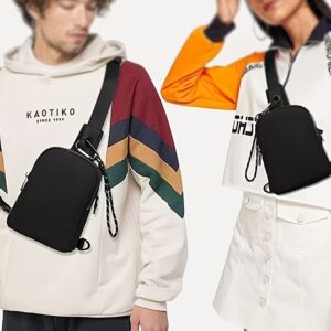 Lightweight Waterdrop Mini Crossbody Sling Unisex Adjustable Strap Small Nylon Shoulder Bag Sports Gym Daily Phone Coin