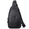 7662 black crocodile pattern