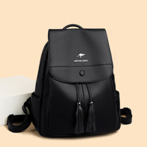 Women’s Ladies Bag Casual Female All Match Large Capacity Soft Leather Student Schoolbag Outdoor Travel Backpack