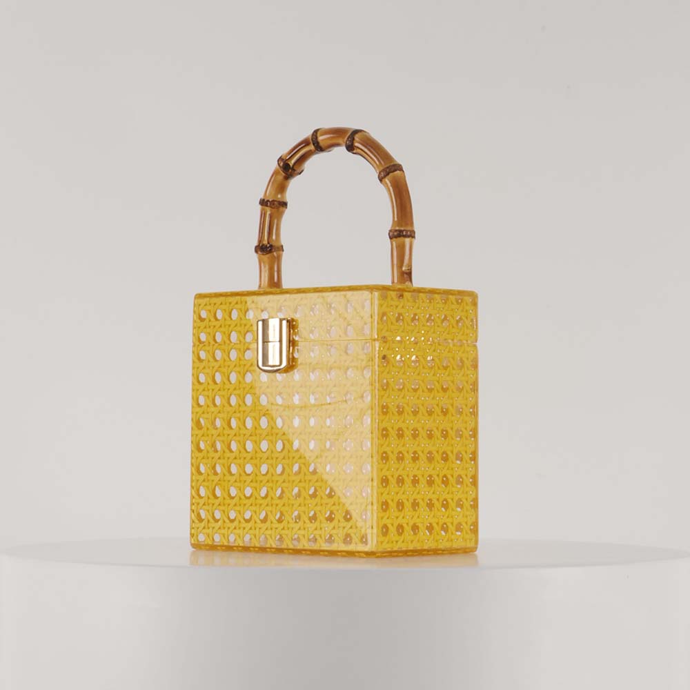 Women's Vine Acrylic Evening Bag One Shoulder Diagonal Wedding Fashion Handbag - Image 6