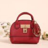 Handheld Semicircular Bag Red