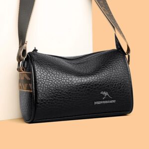High Quality Stone Pattern Soft Leather Shoulder Crossbody Bags for Women 2026 Luxury Women’s Handbags Female Messenger