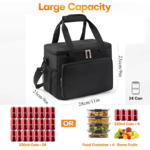 Insulated Lunch Bag Men & Women, 15L Large Capacity, Leakproof Soft Cooler Bag, Perfect For Work, Picnic, Travel