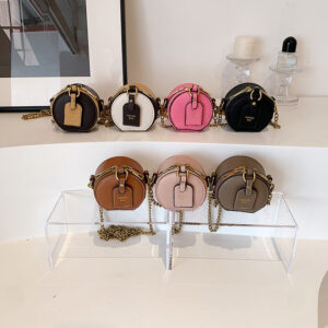 Ins2026 Xiaohongshu Niche Mini Children’s Pocket Round Cake Parent-child Style Crossbody Change Key Women’s Bag