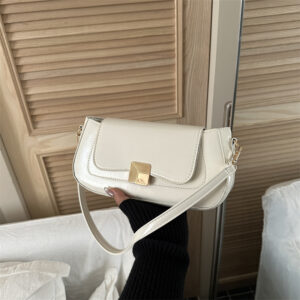 Trendy And Stylish Cross-border Handb For Women, 2026 Summer New Fashion Lock-strap Shoulder B, Commuter Crossbody