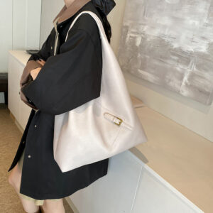 Solid Color Underarm For Women 2026 New Fashion Tote Ins Trend Simple Retro Large Capacity Shoulder Bag
