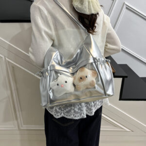 Butterfly Knot Small Capacity Pain Bag For Women, Anime Style, College, Class, Commute, Large Capacity, Single Shoulder,
