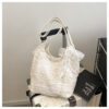 White Scarf with Ribbons