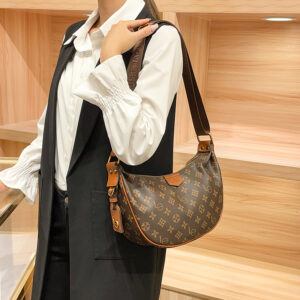Vintage Floral Shoulder Bag For Women – Stylish & Versatile Crossbody Purse With Zipper Closure, Soft PVC Material,