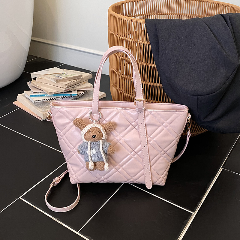 Women's Large Capacity Tote Simple Casual Shoulder Handbag New Style Commuter Bag Niche Design - Image 7